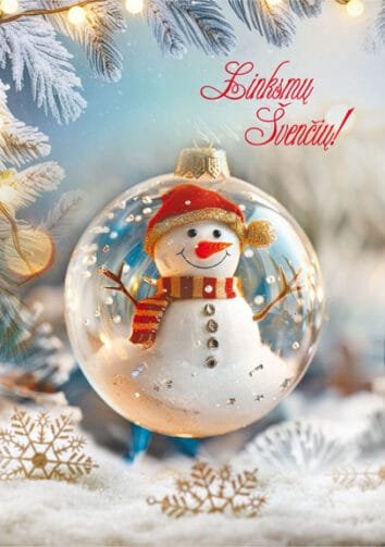 Kalėdinis Atvirukas (105x148mm) 7837