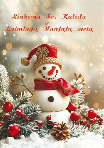 Kalėdinis Atvirukas (105x148mm) 7846