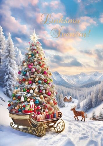 Kalėdinis Atvirukas (105x148mm) 7849