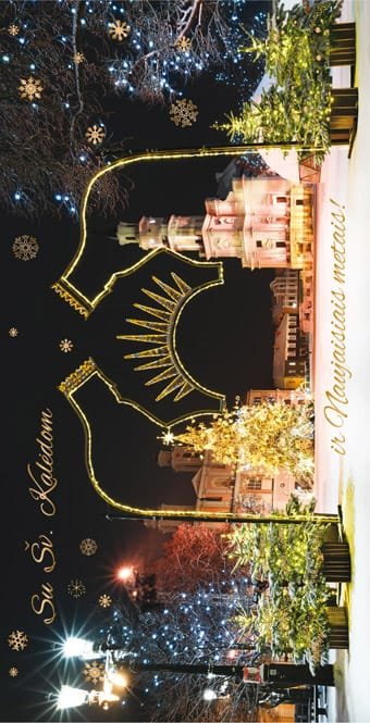 Kalėdinis Naujametinis Atvirukas 7870