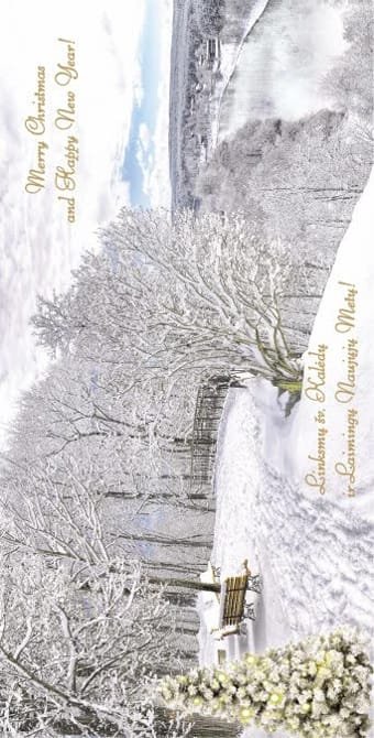 Kalėdinis Naujametinis Atvirukas 7094