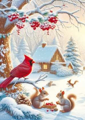 Kalėdinis Naujametinis Atvirukas 7947