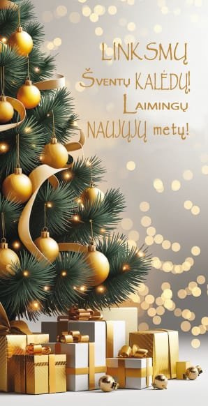 Kalėdinis Naujametinis atvirukas 7950